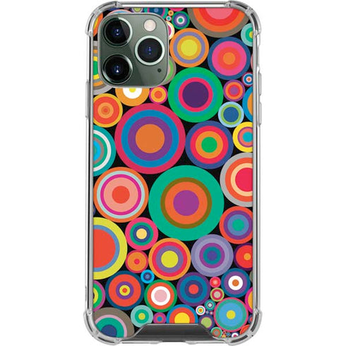 Psychedelic Circles iPhone 12 Pro Clear Case