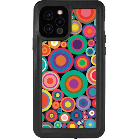 Psychedelic Circles iPhone 12 Pro Waterproof Case