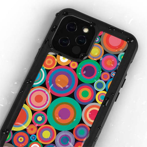 Psychedelic Circles iPhone 12 Pro Waterproof Case