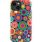 Psychedelic Circles iPhone 15 Plus Impact Case
