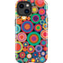 Psychedelic Circles iPhone 15 Plus Impact Case