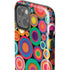 Psychedelic Circles iPhone 15 Plus Impact Case