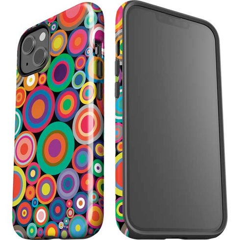 Psychedelic Circles iPhone 15 Impact Case