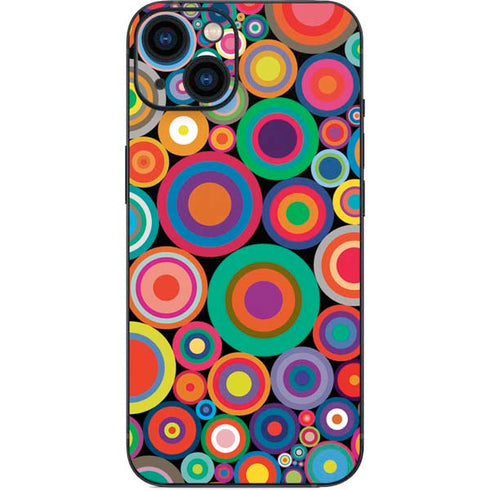 Psychedelic Circles iPhone 14 Plus Skin