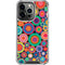 Psychedelic Circles iPhone 14 Pro Clear Case