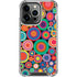 Psychedelic Circles iPhone 14 Pro Clear Case