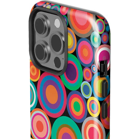 Psychedelic Circles iPhone 15 Pro Impact Case