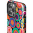 Psychedelic Circles iPhone 14 Pro Impact Case