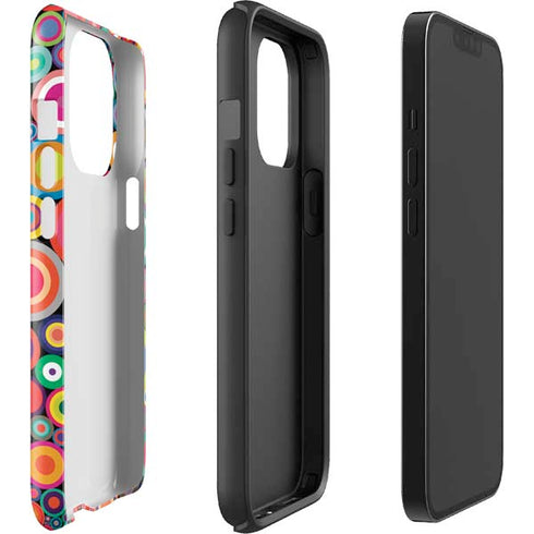 Psychedelic Circles iPhone 14 Pro Impact Case