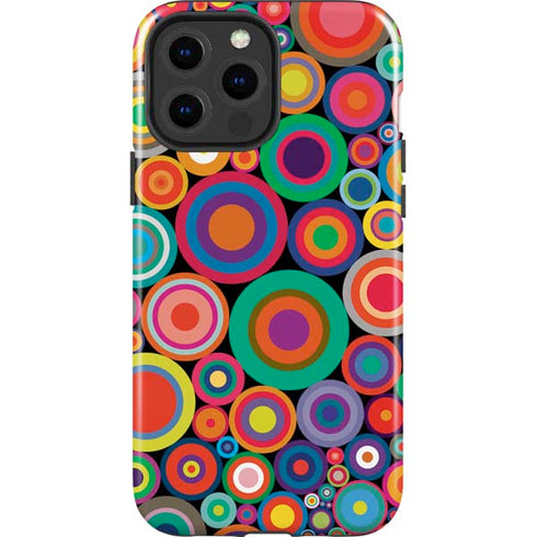 Psychedelic Circles iPhone 15 Pro Max Impact Case