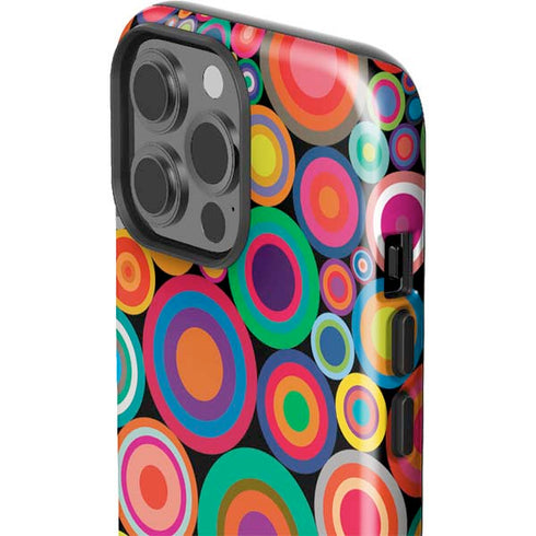 Psychedelic Circles iPhone 15 Pro Max Impact Case