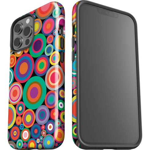Psychedelic Circles iPhone 15 Pro Max Impact Case