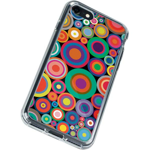 Psychedelic Circles iPhone SE (2nd & 3rd Gen) Clear Case