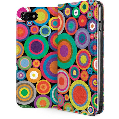 Psychedelic Circles iPhone SE (2nd & 3rd Gen) Folio Case