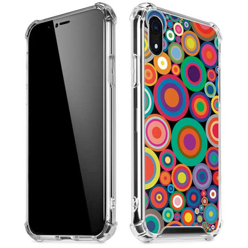 Psychedelic Circles iPhone XR Clear Case