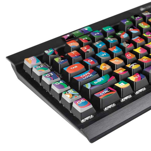 Psychedelic Circles K95 RGB PLATINUM Mechanical Gaming Keyboard Skin