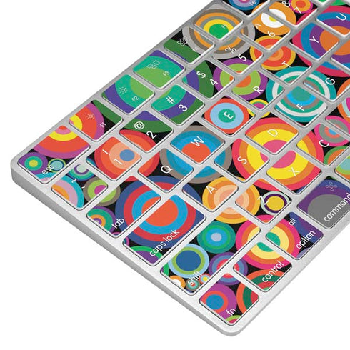 Psychedelic Circles Magic Keyboard Skin
