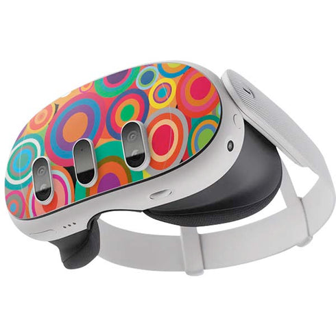 Psychedelic Circles Meta Quest 3 Skin
