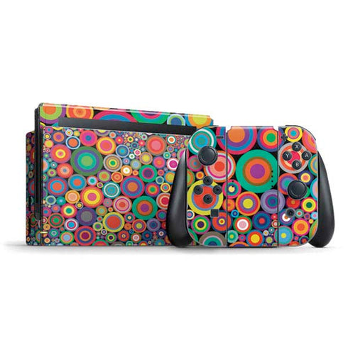 Psychedelic Circles Nintendo Switch Bundle Skin