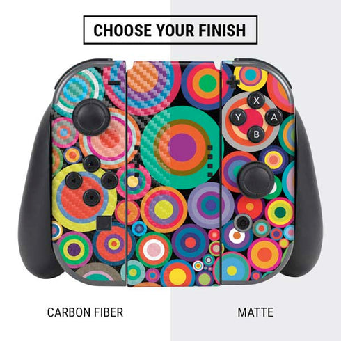 Psychedelic Circles Nintendo Switch Bundle Skin