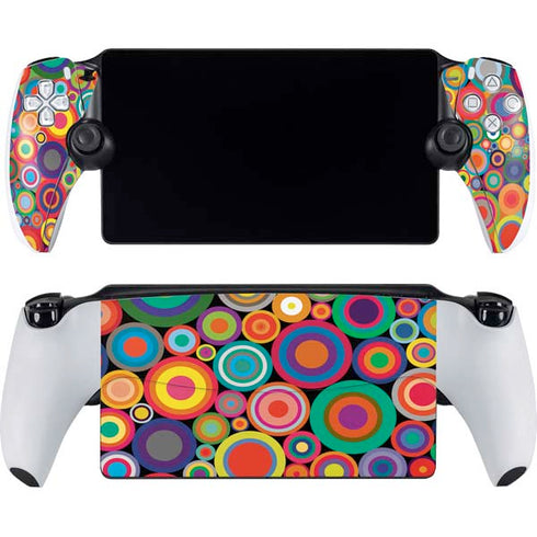 Psychedelic Circles PlayStation Portal Remote Player Skin