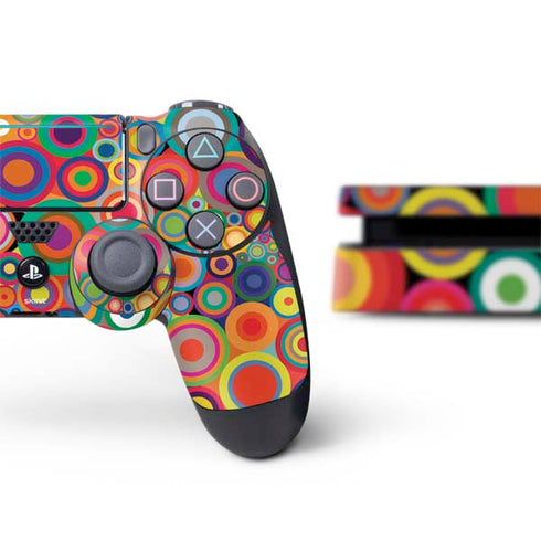 Psychedelic Circles PS4 Slim Bundle Skin