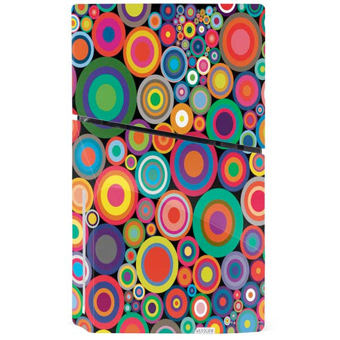 Psychedelic Circles PS5 Slim Disk Console Skin