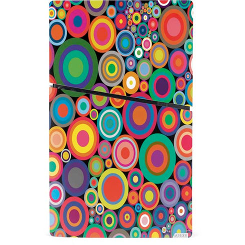 Psychedelic Circles PS5 Slim Digital Edition Console Skin