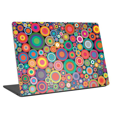 Psychedelic Circles Universal Laptop 17in (13.8 x 10in) Skin