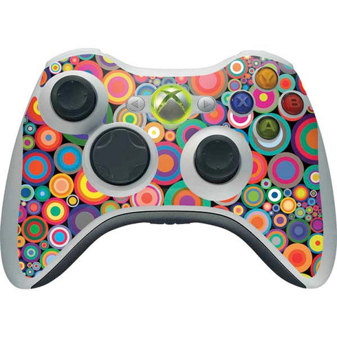 Psychedelic Circles Xbox 360 Wireless Controller Skin