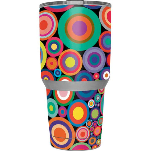 Psychedelic Circles Yeti 30oz Rambler Tumbler Skin