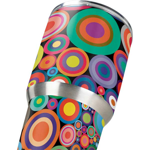 Psychedelic Circles Yeti 30oz Rambler Tumbler Skin
