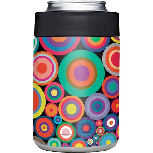 Psychedelic Circles Yeti Colster Can Insulator Skin