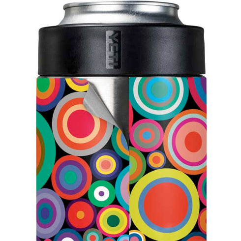 Psychedelic Circles Yeti Colster Can Insulator Skin