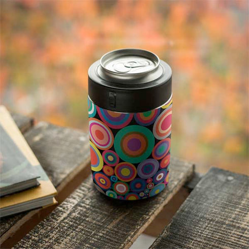 Psychedelic Circles Yeti Colster Can Insulator Skin