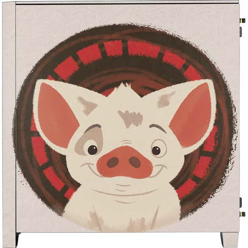 Disney Moana Pua Close Up Corsair 4000D Tempered Glass Mid-Tower ATX Case Skin
