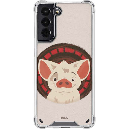 Disney Moana Pua Close Up Galaxy S21 5G Clear Case