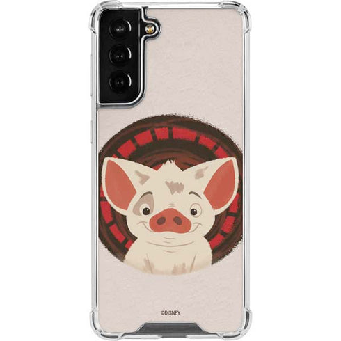 Disney Moana Pua Close Up Galaxy S21 FE Clear Case