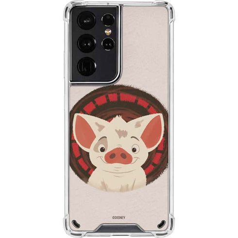 Disney Moana Pua Close Up Galaxy S21 Ultra 5G Clear Case
