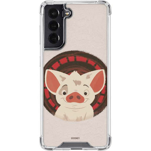 Disney Moana Pua Close Up Galaxy S22 Clear Case