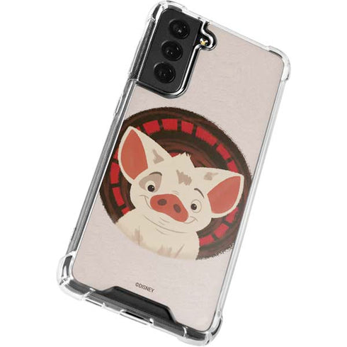 Disney Moana Pua Close Up Galaxy S22 Clear Case