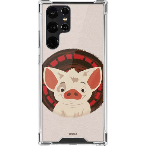 Disney Moana Pua Close Up Galaxy S22 Ultra Clear Case