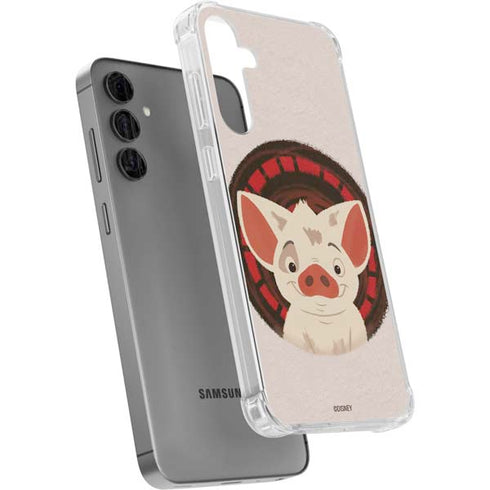 Disney Moana Pua Close Up Galaxy S24 Plus Clear Case