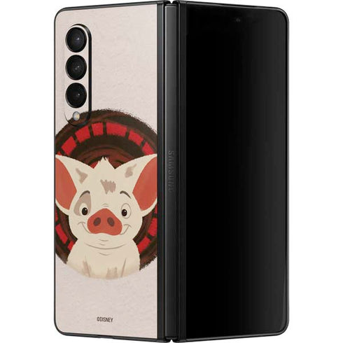 Disney Moana Pua Close Up Galaxy Z Fold3 5G Skin