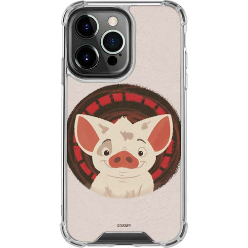 Disney Moana Pua Close Up iPhone 15 Pro Clear Case