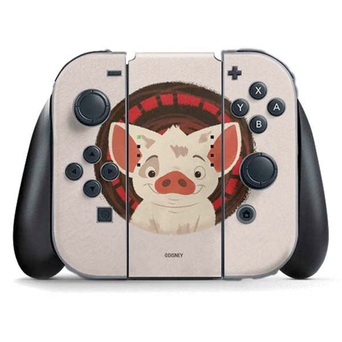 Disney Princess Moana Pua Close Up Nintendo Switch (2017-2021) Joy-Con Controller Skin