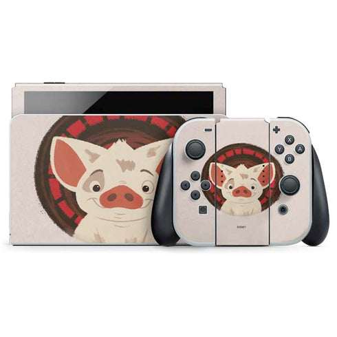Disney Moana Pua Close Up Nintendo Switch OLED (2021) Skin