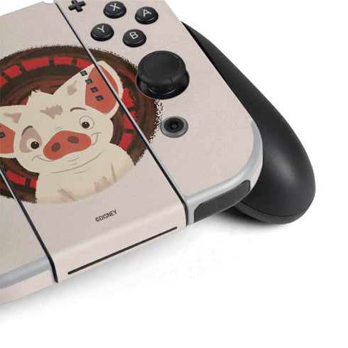 Disney Moana Pua Close Up Nintendo Switch OLED (2021) Skin