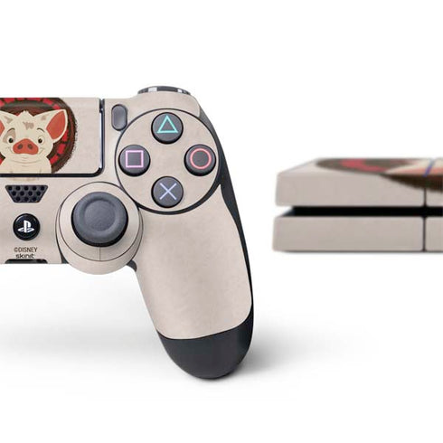 Disney Moana Pua Close Up PS4 Console and Controller Bundle Skin