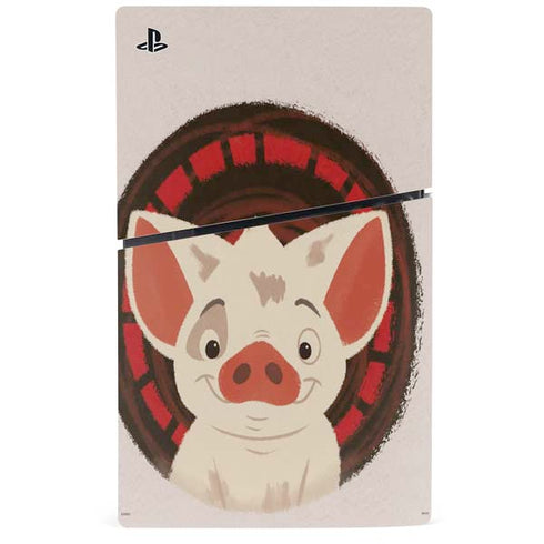 Disney Moana Pua Close Up PS5 Slim Digital Edition Bundle Skin